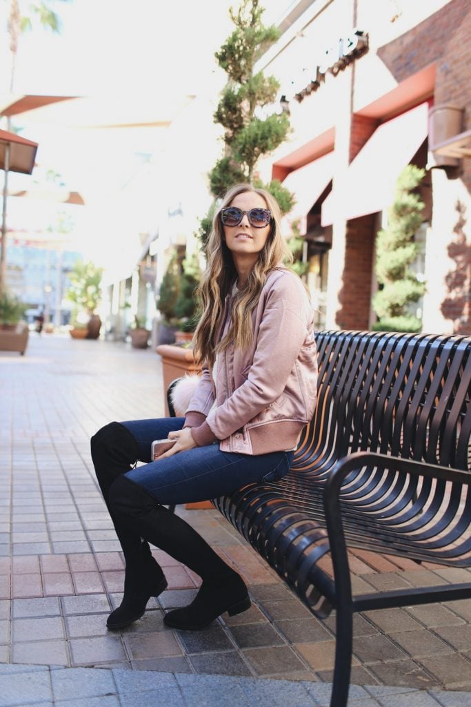 Over the knee boots are so sexy for date night