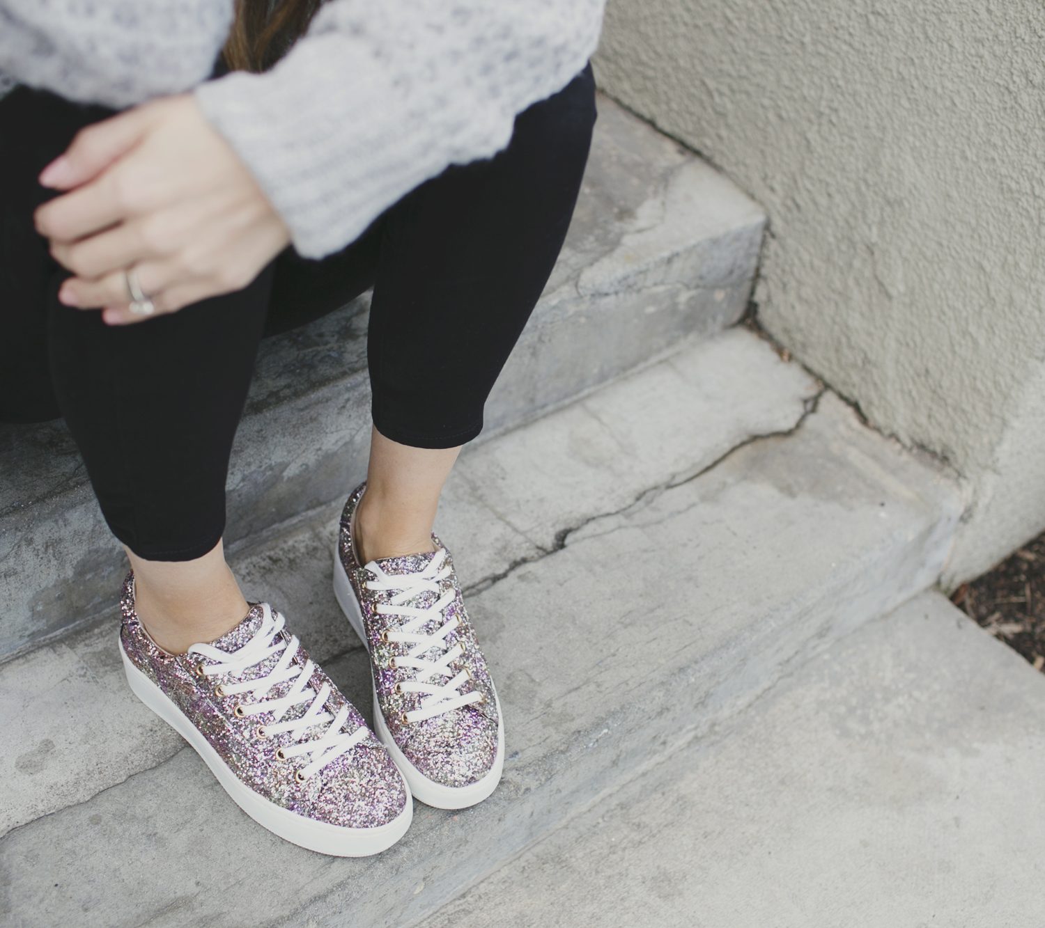 glitter sneakers