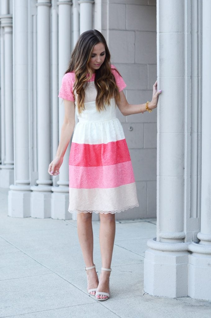 Merrick's Art Lace Fit and Flare Dress