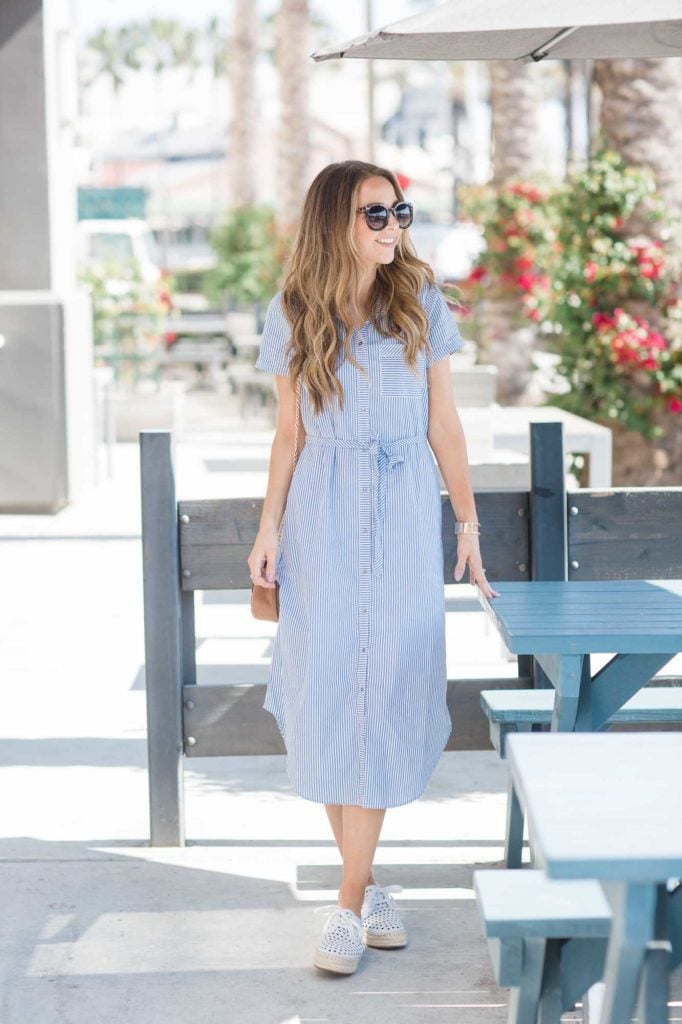 Merrick's Art Striped Shirtdress