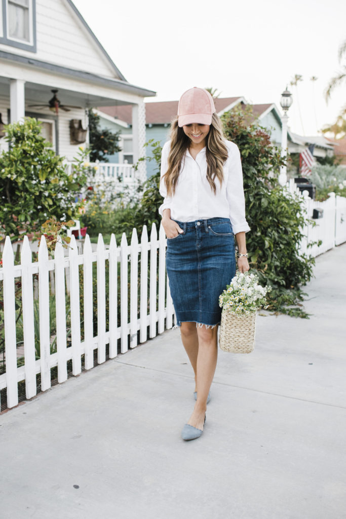 Merrick's Art Denim Skirt