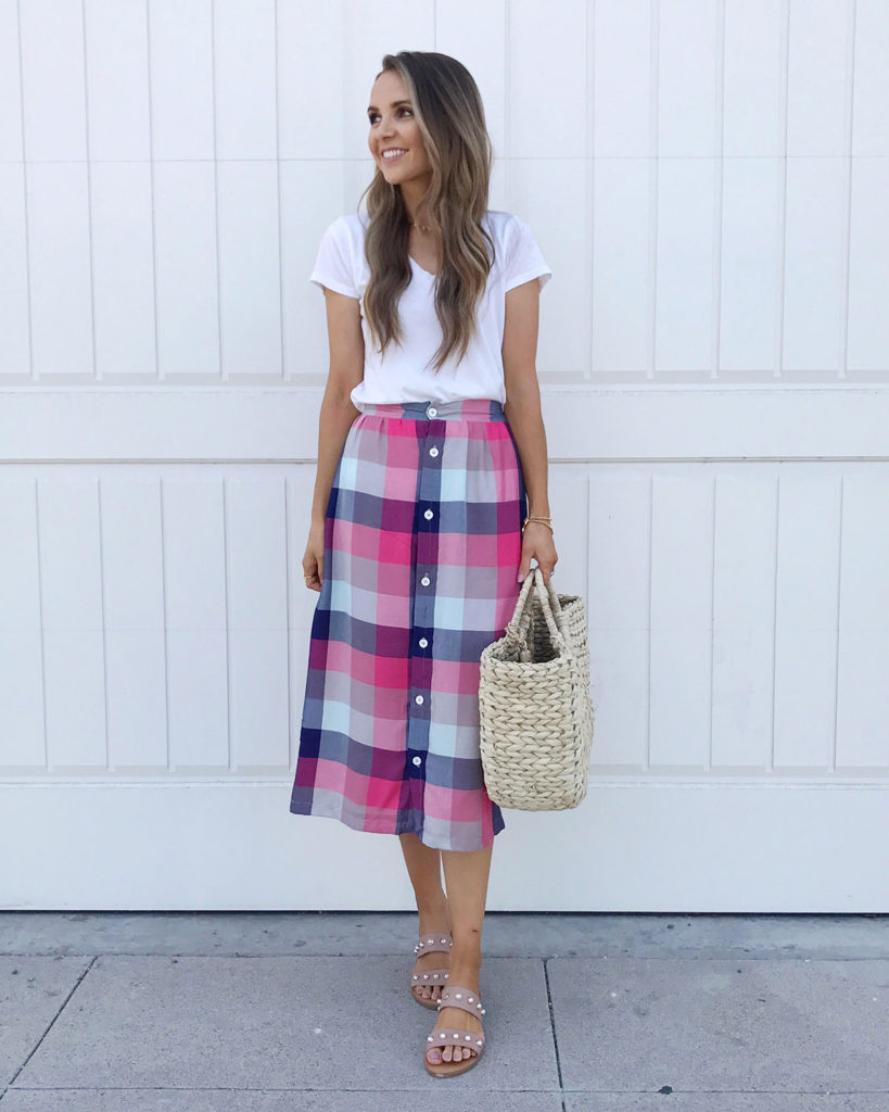 midi skirt outfit