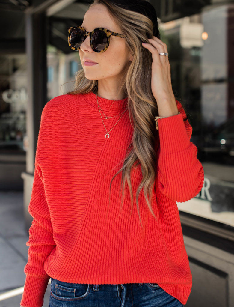 chunky red sweater | merricks