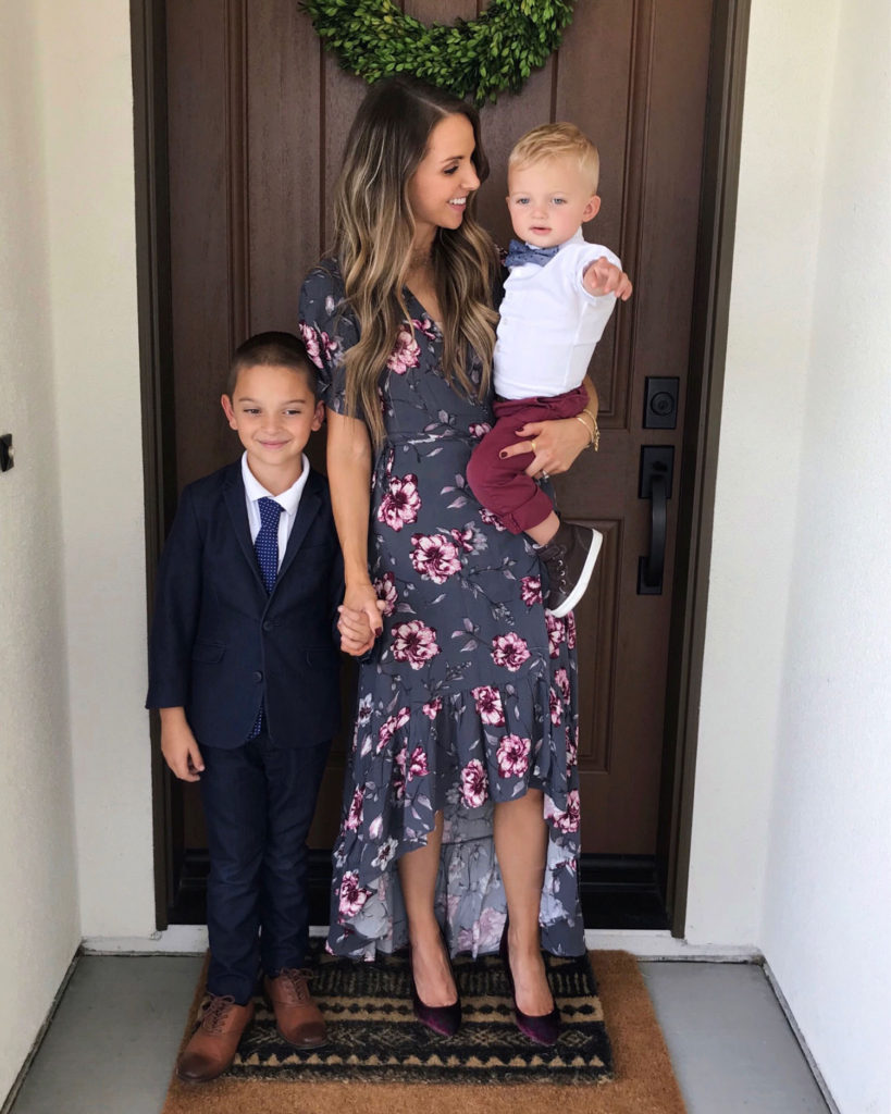 fall floral dress | merricksart.com