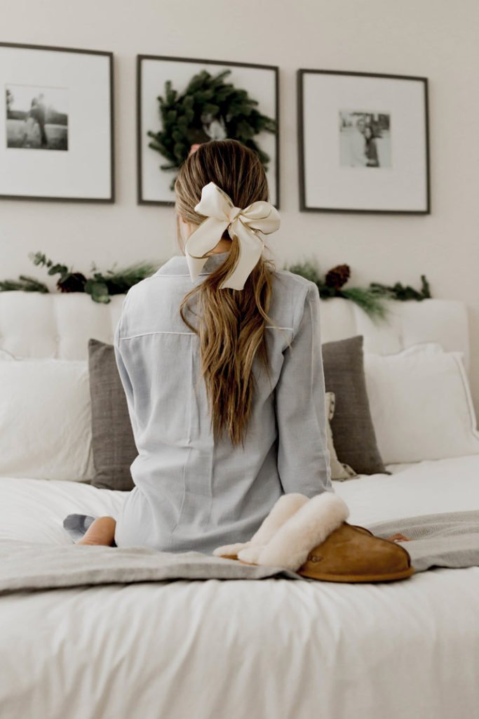 ponytail with a ribbon