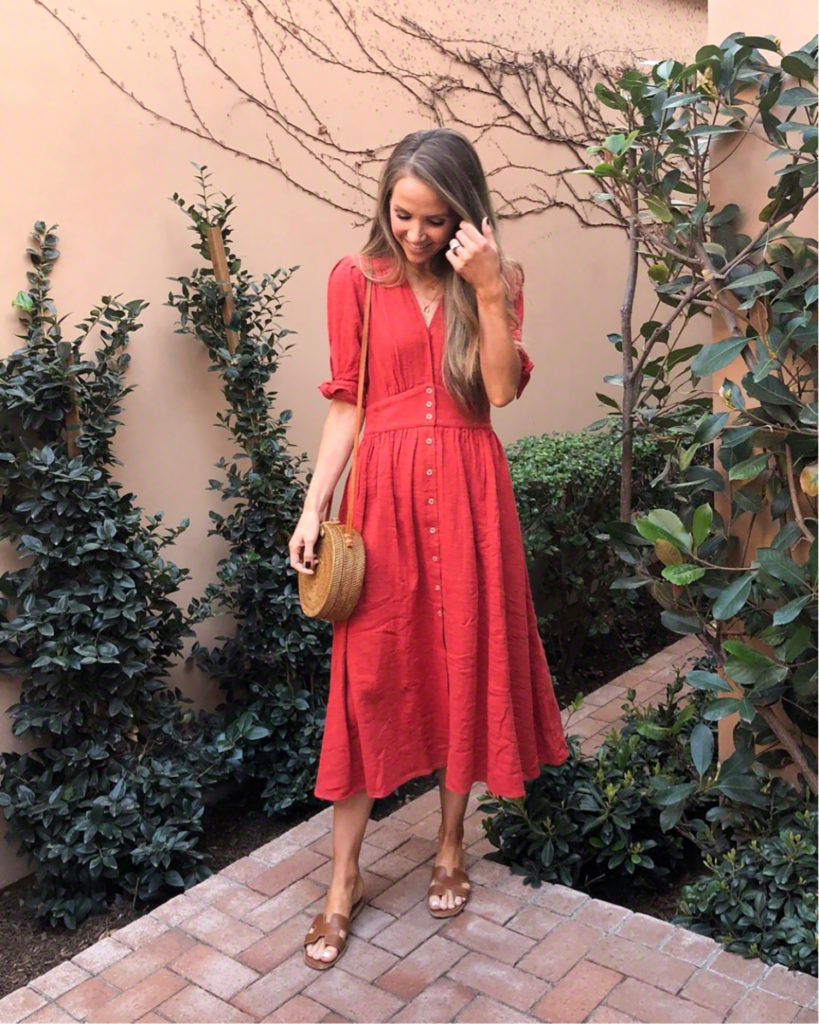 red midi dress | merricksart.com