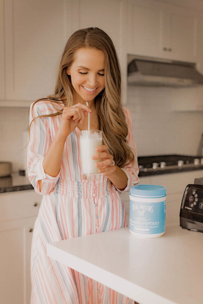 this "orange julius" is full of collagen peptides that are amazing for your skin and bones!