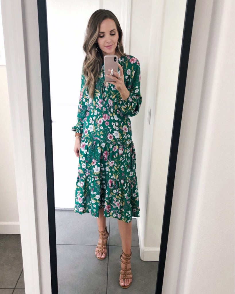 floral midi dress