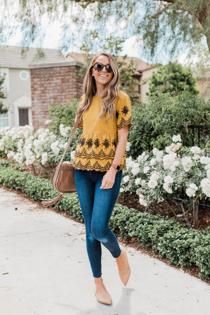 my favorite nude flats go with everything in my closet