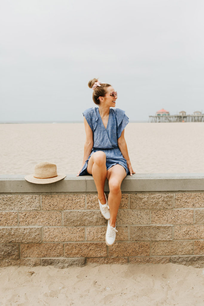 the cutest polka dot romper that's under $50!