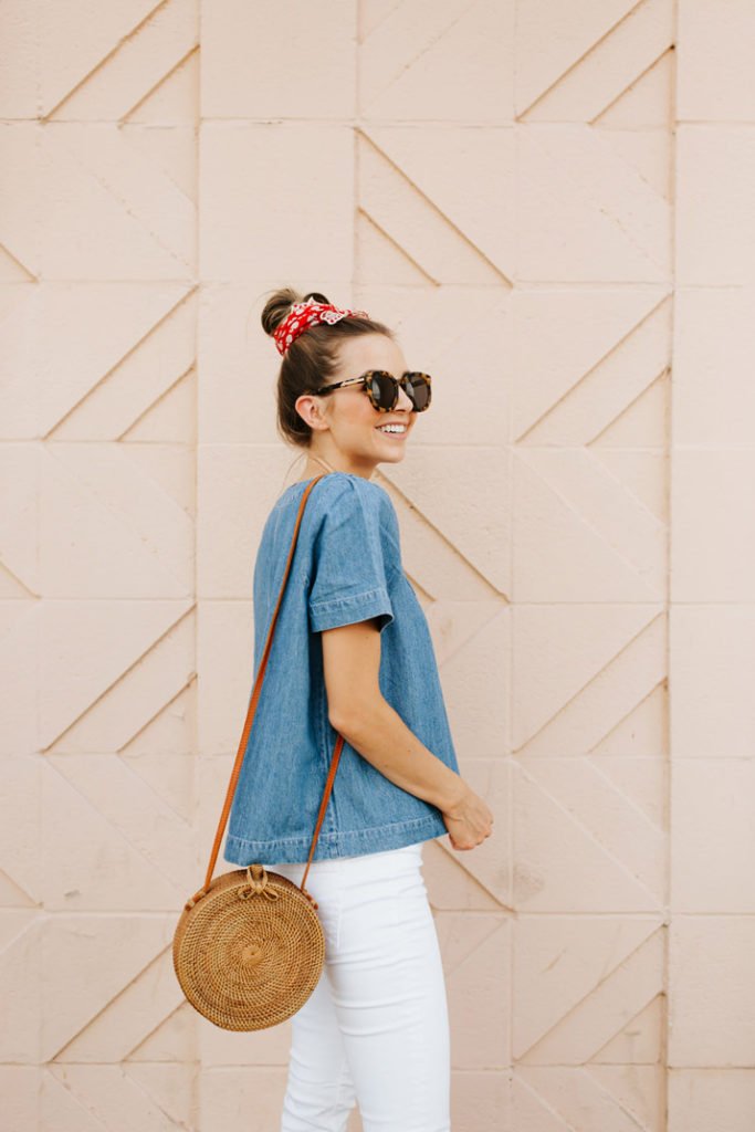an easy denim top for summer