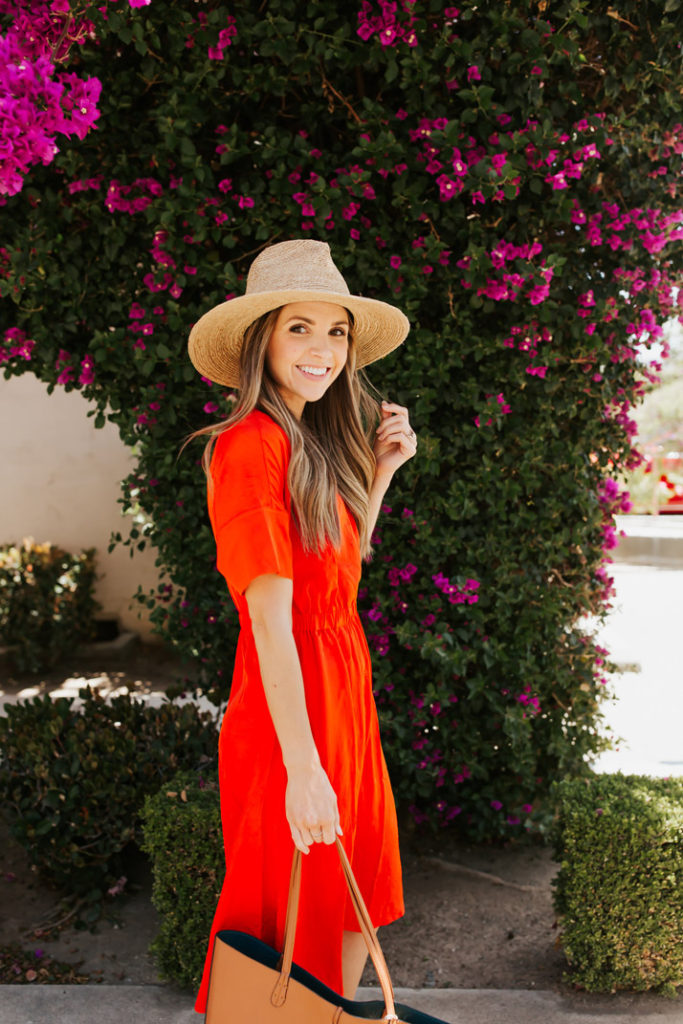 toss on a straw hat with your summer dress and you're good to go