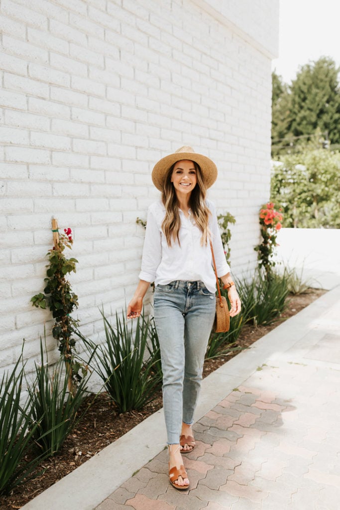 a simple, chic, understated outfit for summer