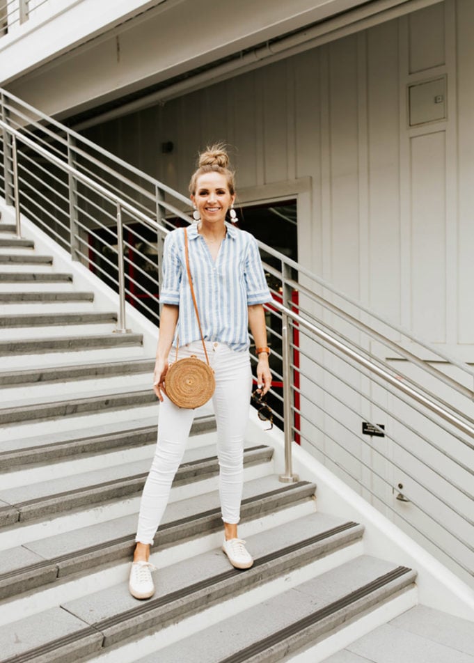 outfits with white jeans