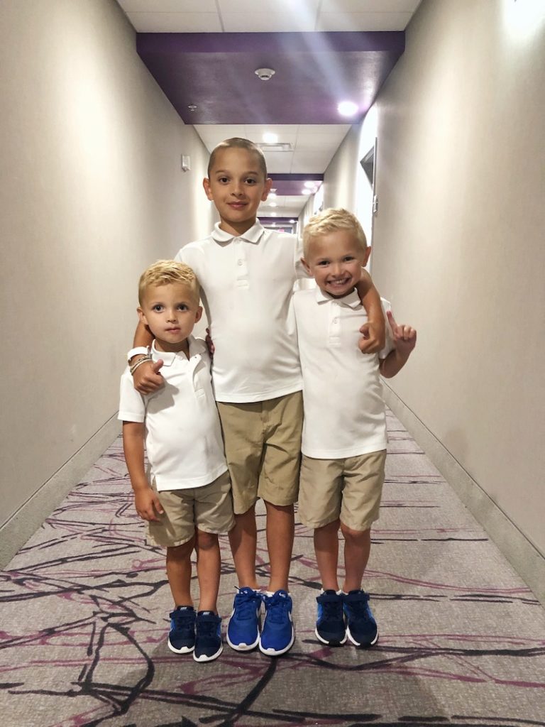 temporary hotel living with kids