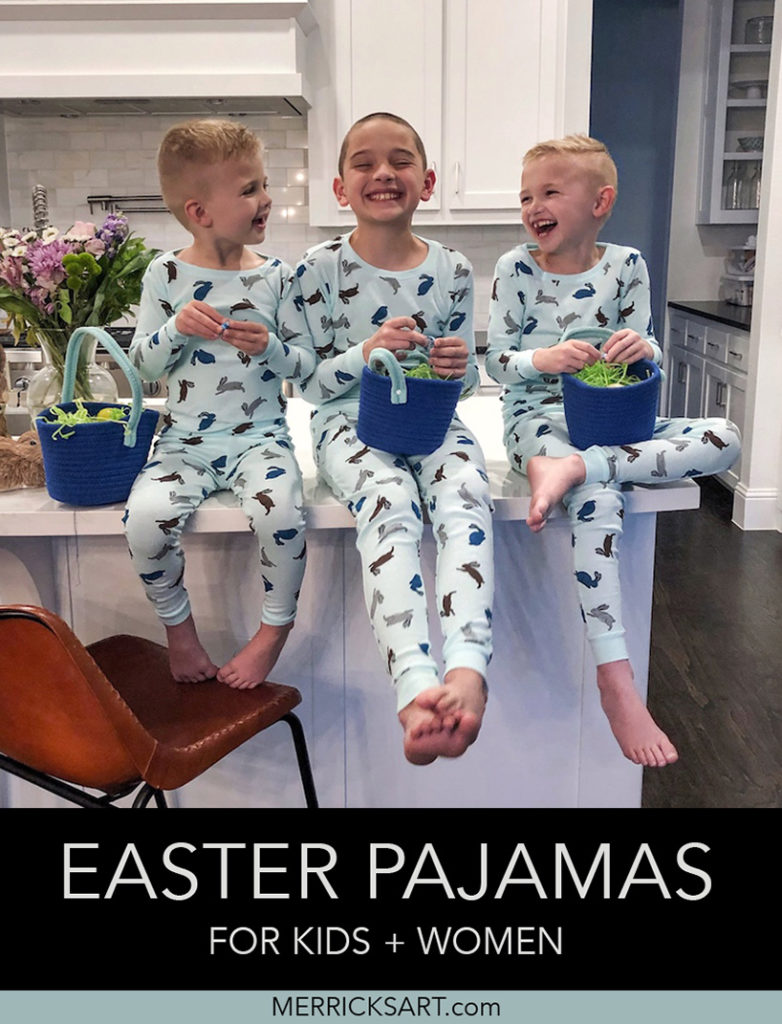 Easter Pajamas for Kids and Women Merrick's Art