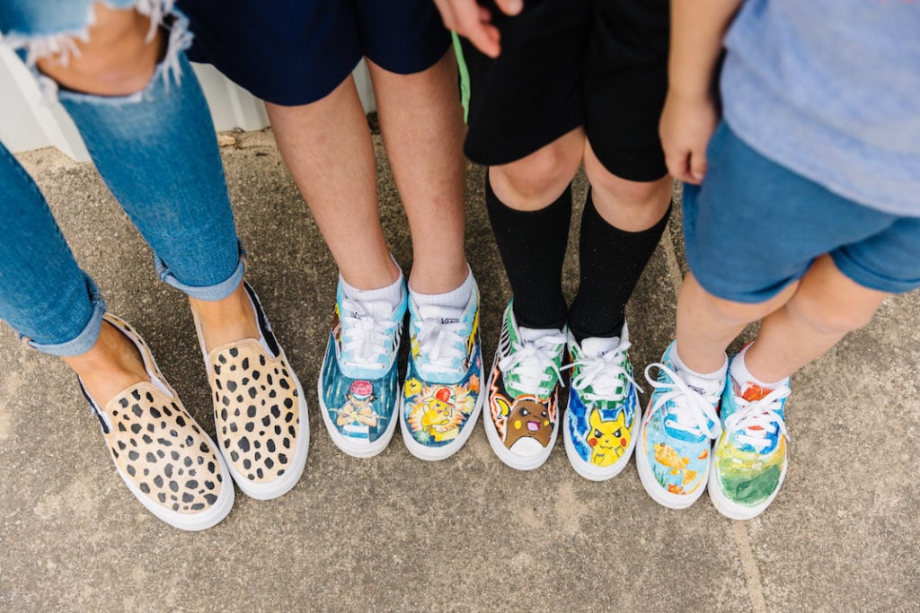 How to Custom Paint Shoes With Your Kids Merrick's Art