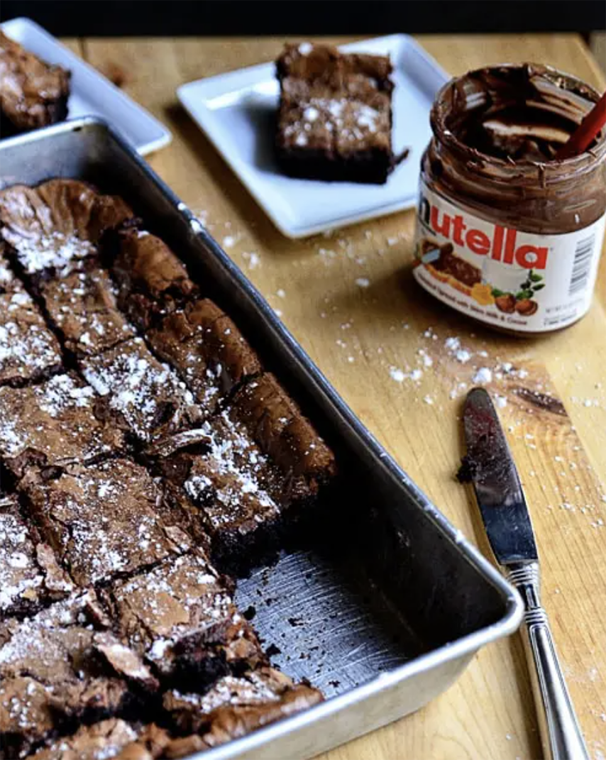 nutella butter cake