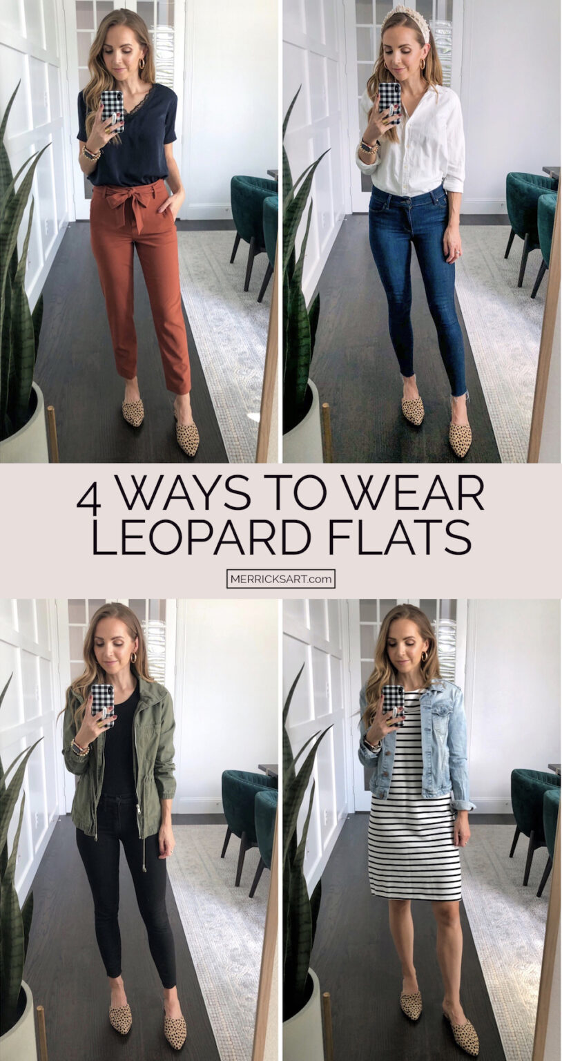 How to Style It Leopard Flats Outfits Merrick's Art