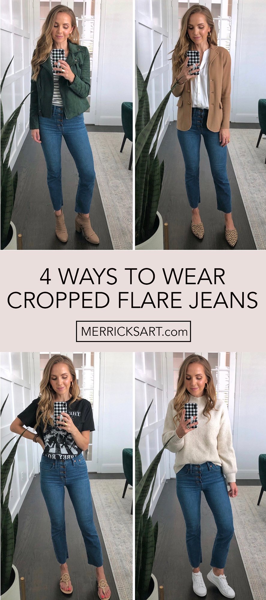 CROPPED FLARED JEANS FOR SPRING - My name is Lovely!