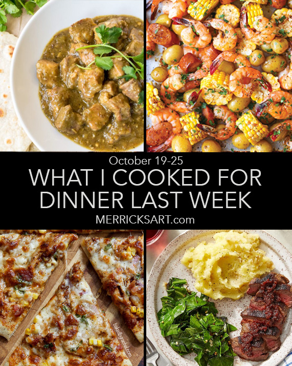 weekly menu october 25 dinner ideas