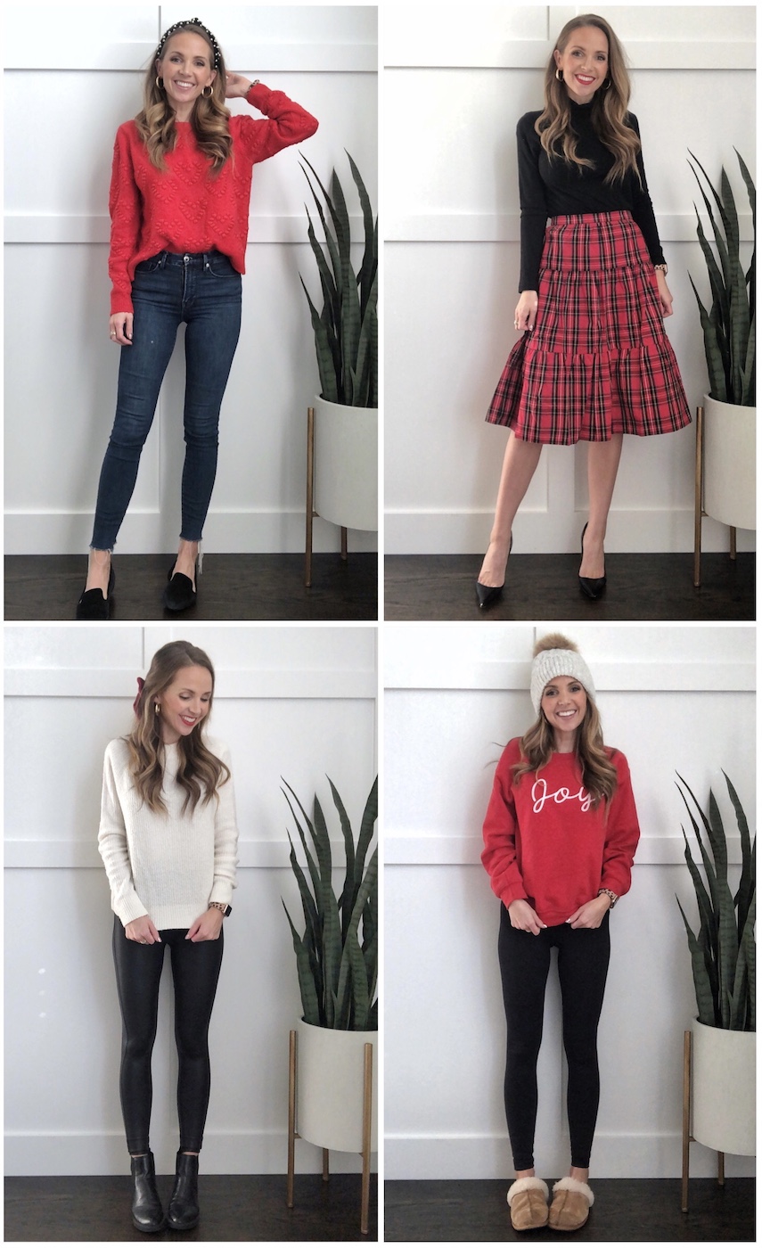 DIY Holiday Outfit Upgrades Easy Festive Style Ideas on a Budget 2 https://www.merricksart.com/wp-content/uploads/2020/12/christmas-outfits.jpg?utm_source=chatgpt.com