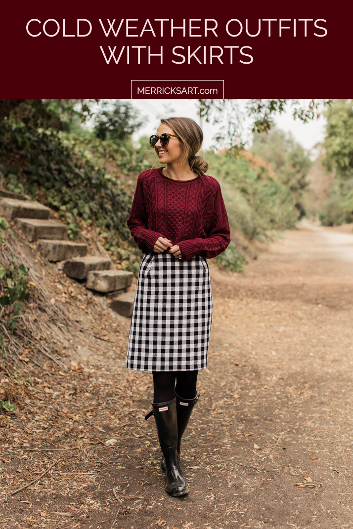 How To Style It Winter Skirt Outfits Merrick s Art