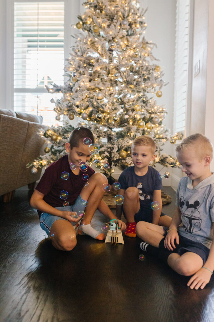 bubble machine from Kiwi Co boxes