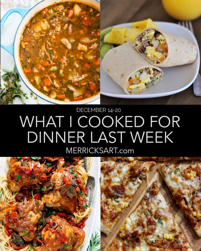 weekly menu, january 4