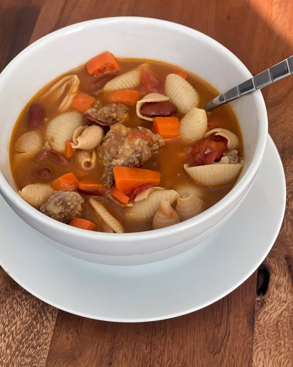 meatball soup dinner idea