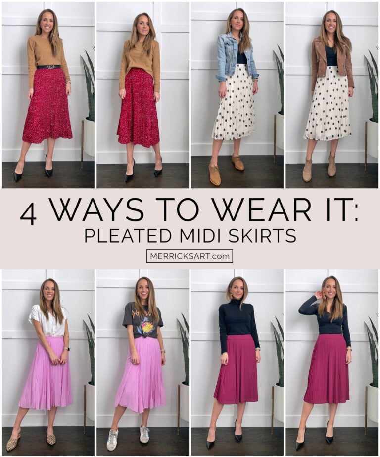 Pleated Skirt Outfit (4 Skirts, 8 Outfits) Merrick's Art