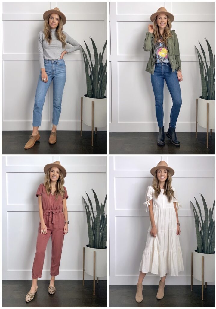 4 cute felt fedora outfits