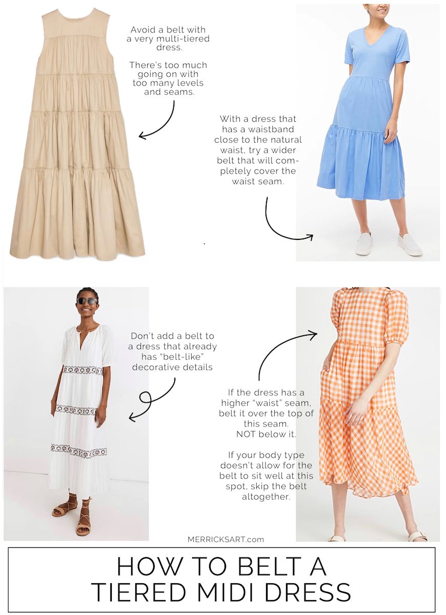 Tiered Midi Dress (How to Style It) - Merrick's Art