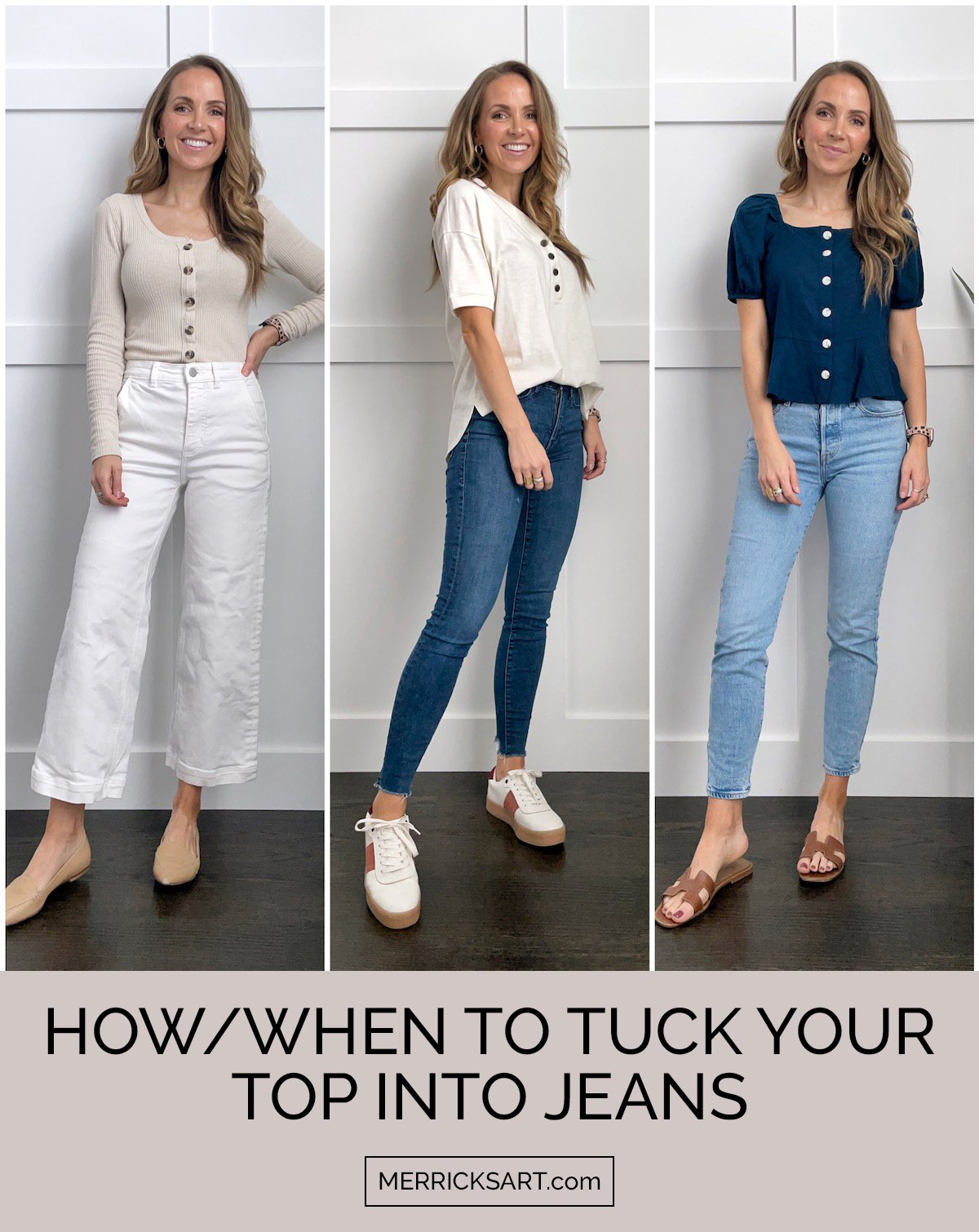 different ways to tuck your shirt