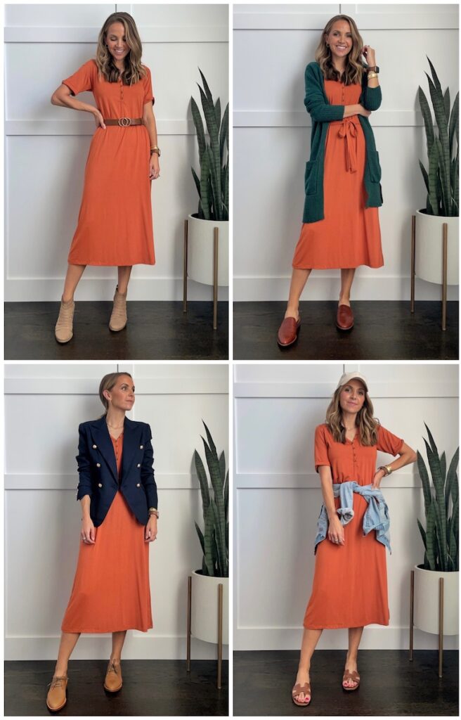 rust dress merrickwhite collection