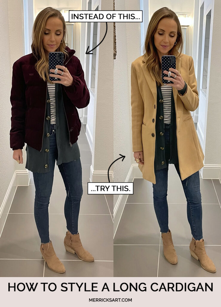 How to Wear Long Cardigans Merrick's Art