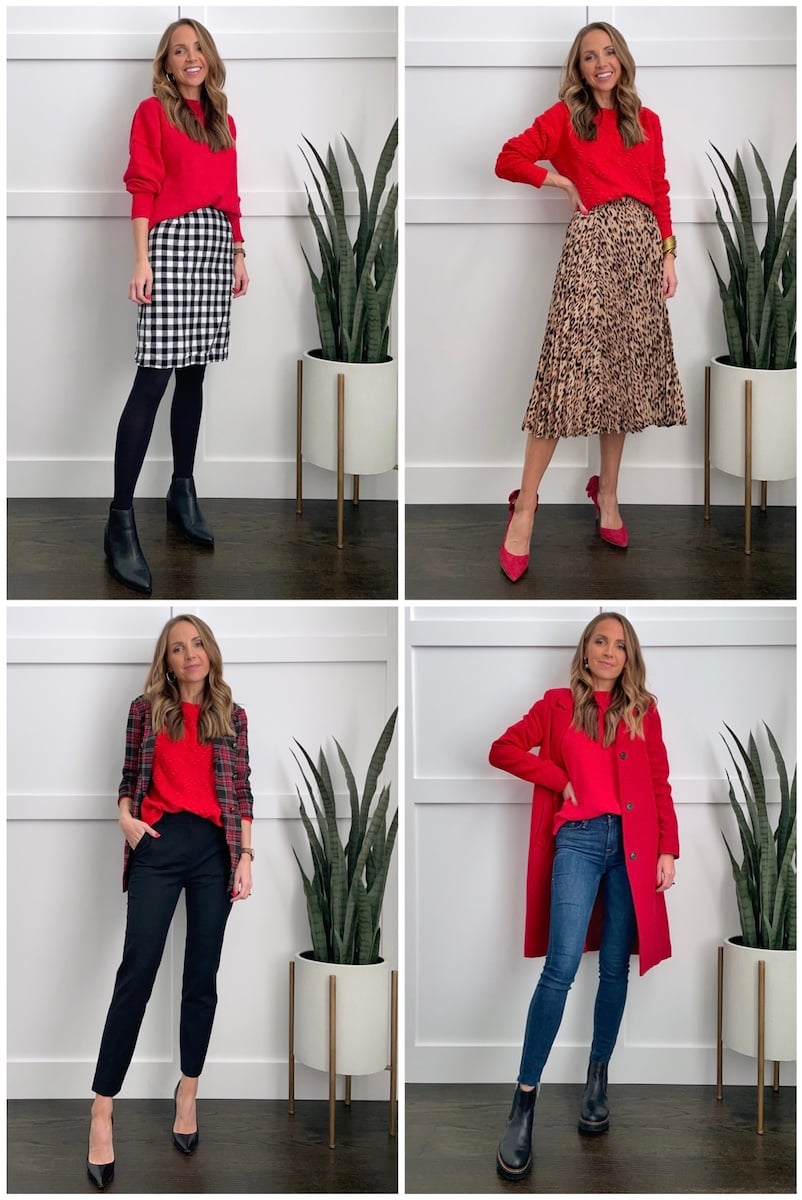 Red Sweater Outfits (4 Cute Ideas 