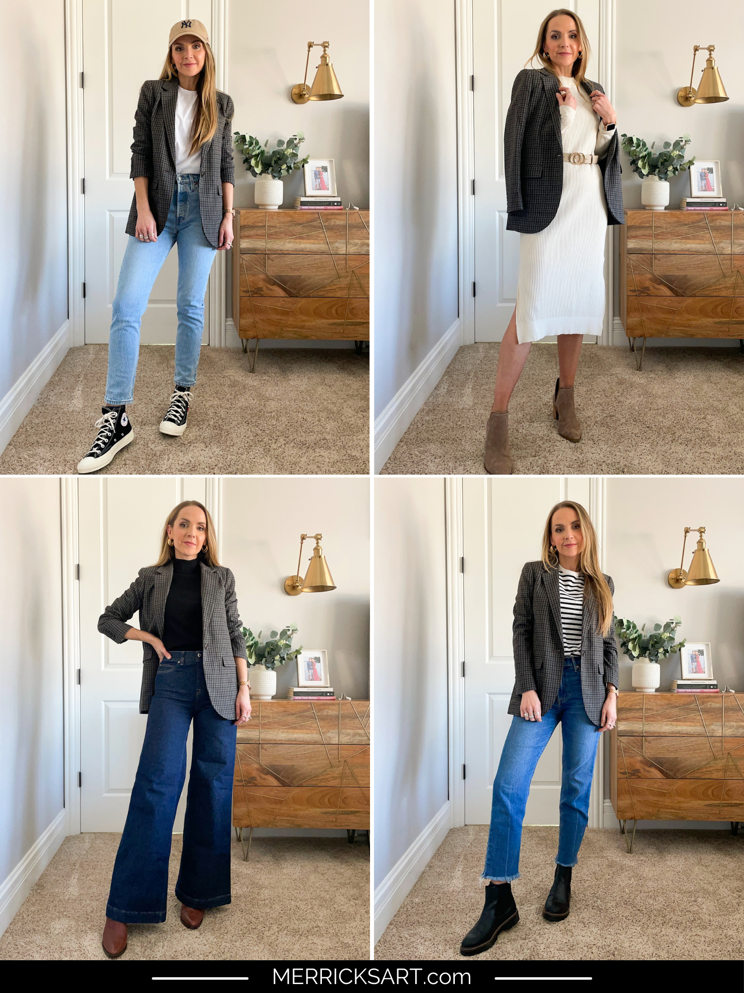 4 ways to wear it patterned blazer