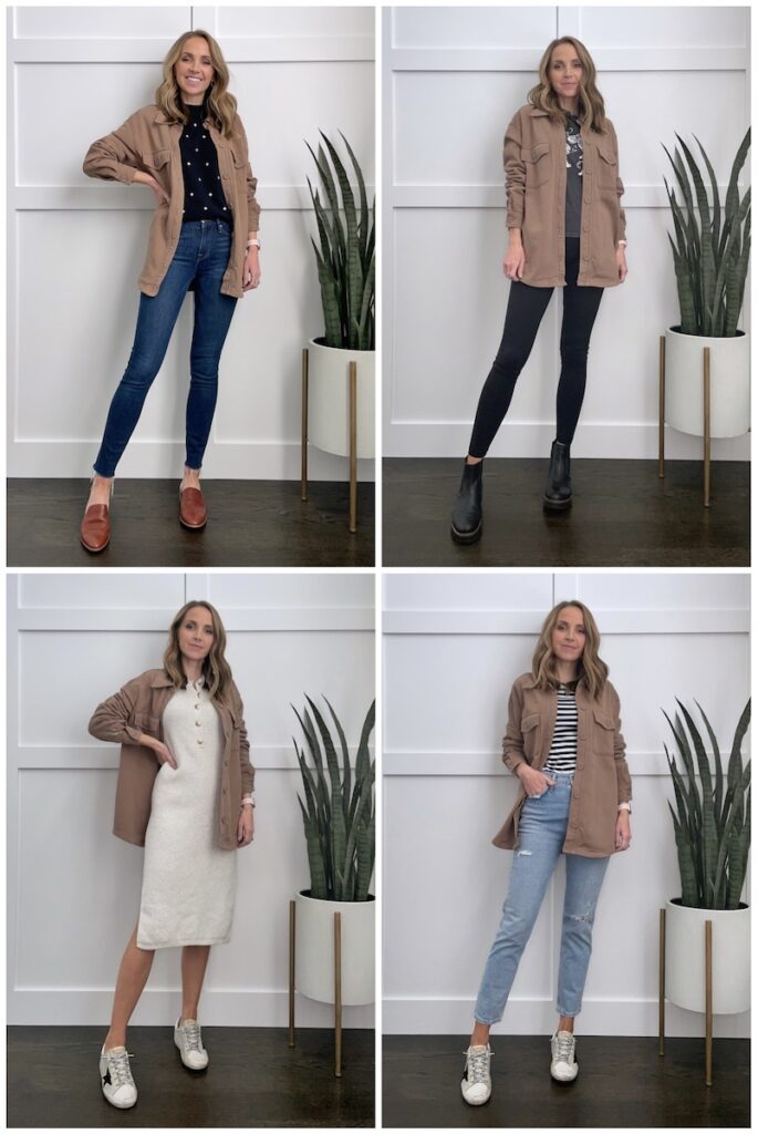 4 ways to wear a shacket