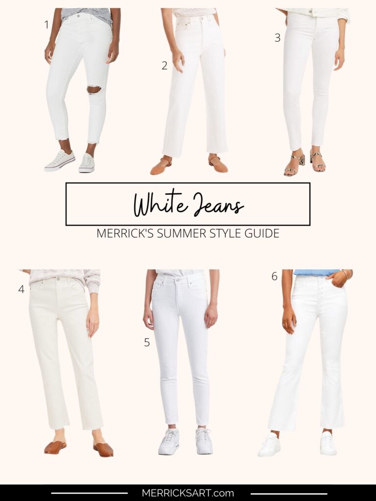 white jeans