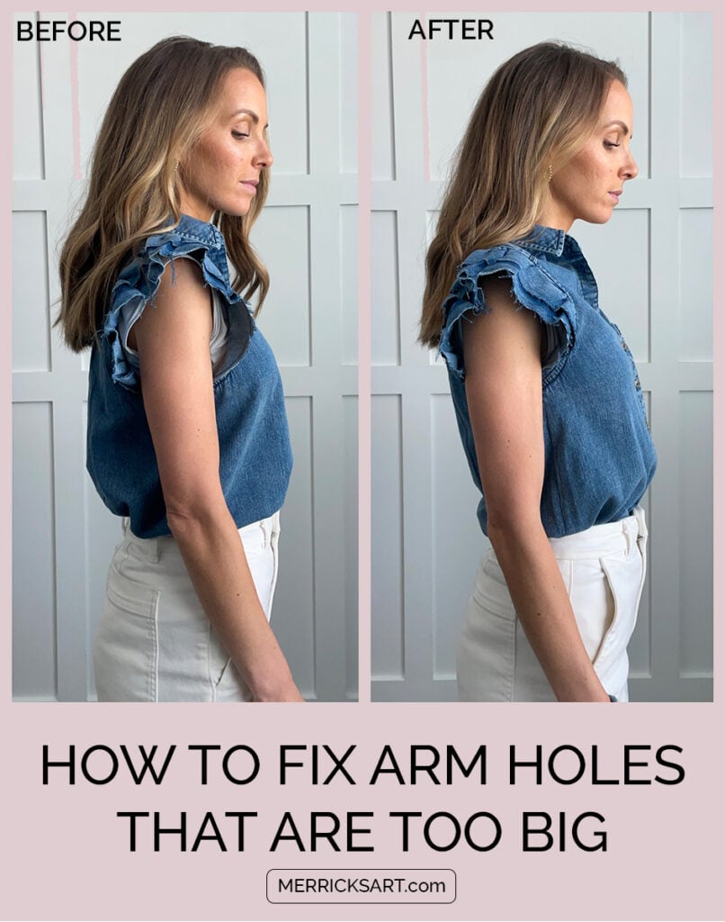 How to Fix Armholes That Are Too Big (DIY Tutorial) Merrick's Art