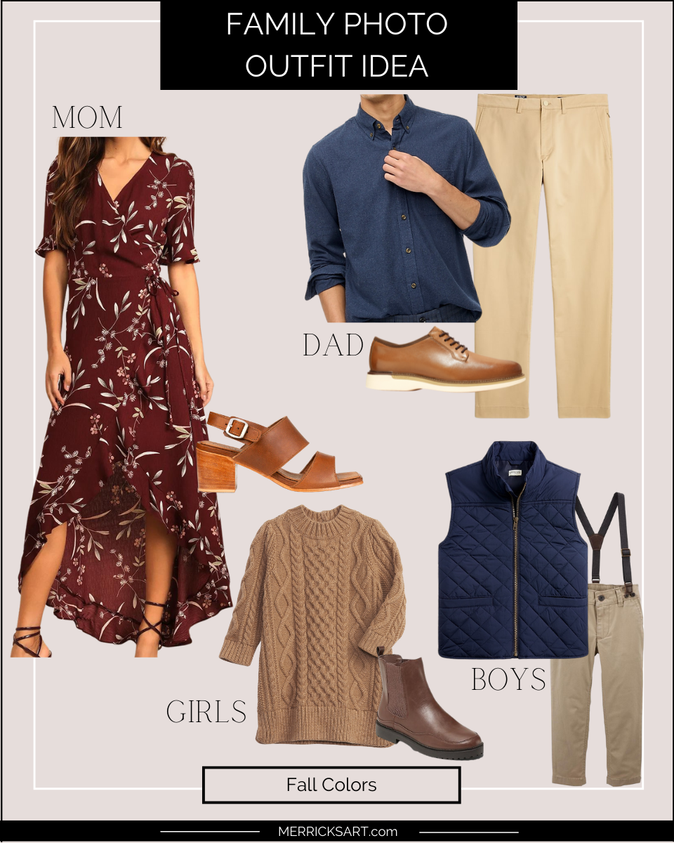 Fall colored family picture outfits merrick s art