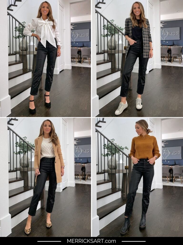 4 Ways to Style Leather Pants
