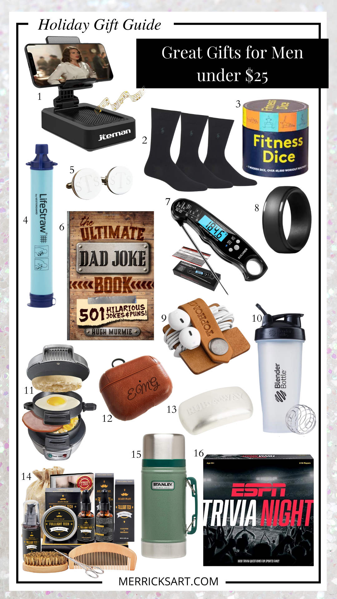 Men's Gifts Under $25 (Holiday Shopping List)