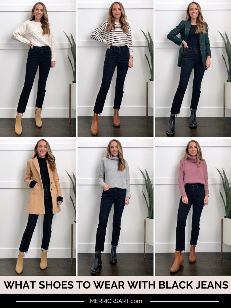 Shoes to Wear with Black Jeans Black vs. Brown vs. Tan Merrick