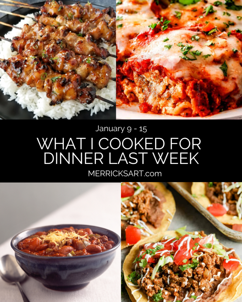 What I cooked for dinner last week