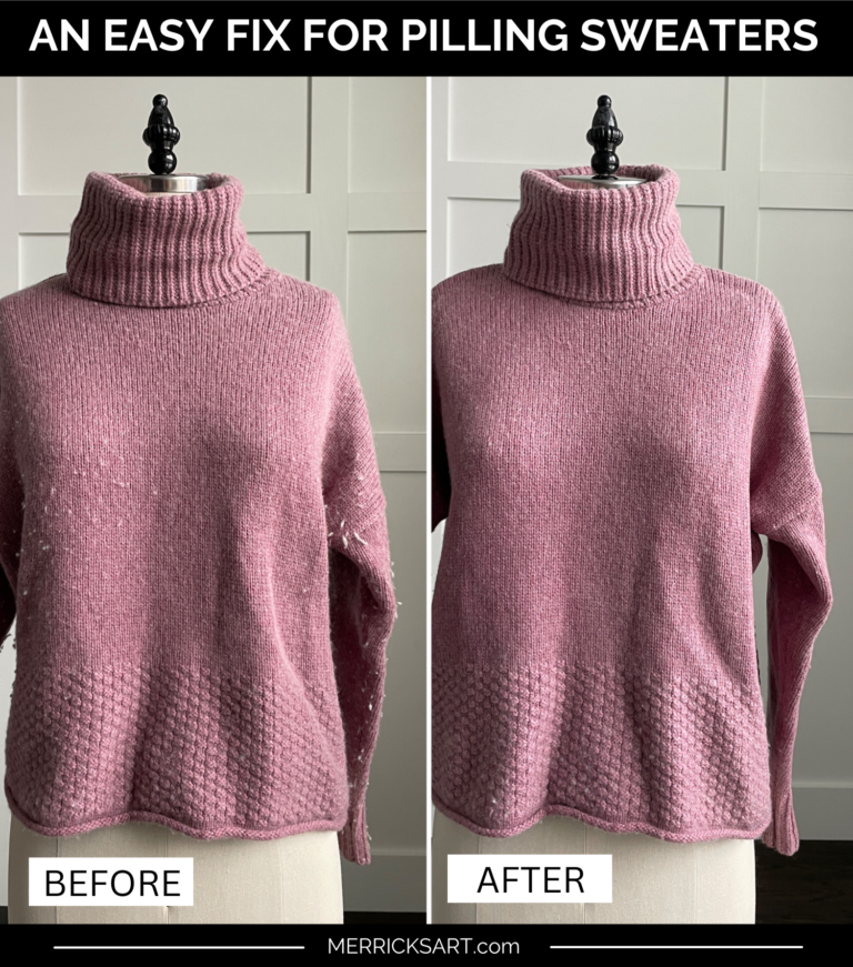 Outfit Hack How to Fix a Pilling Sweater Merrick's Art