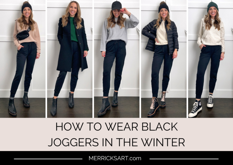 How to Wear Black Joggers in the Winter Merrick's Art