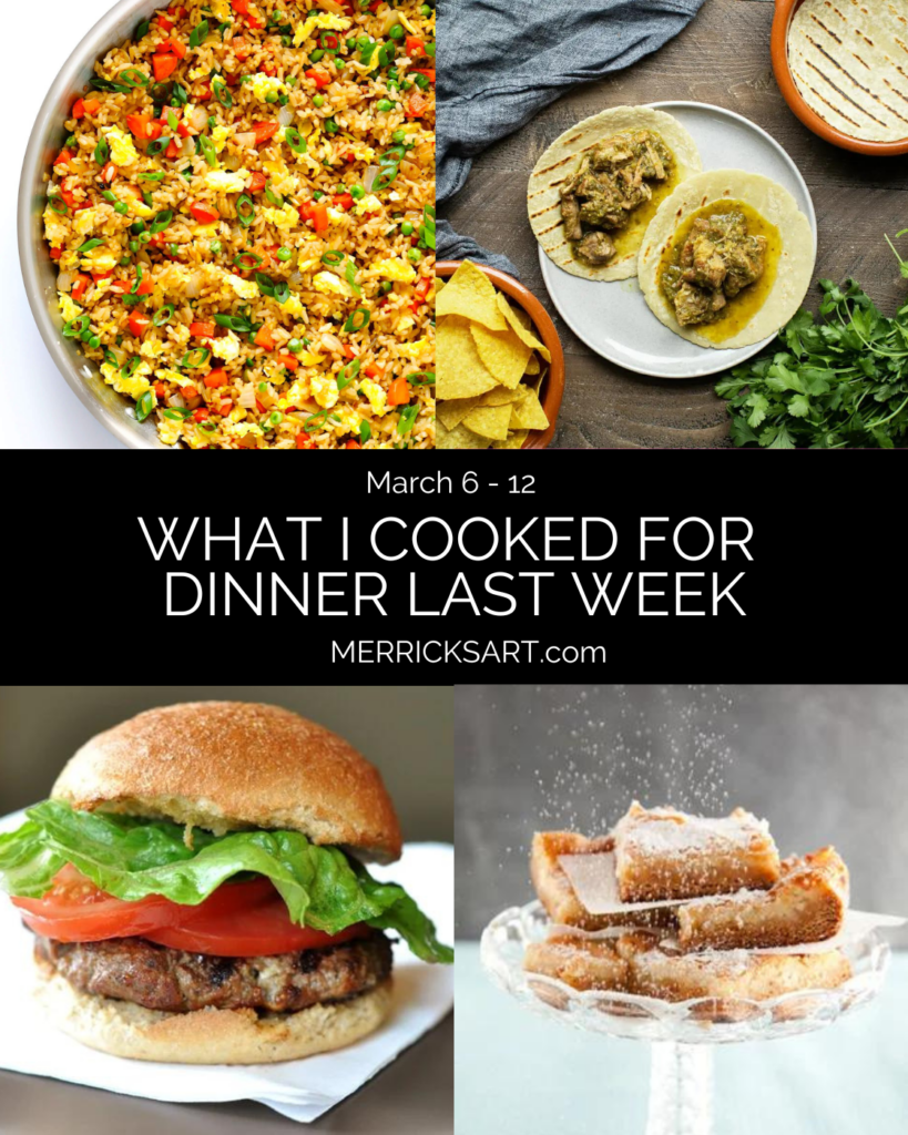 weekly menu march 6-12