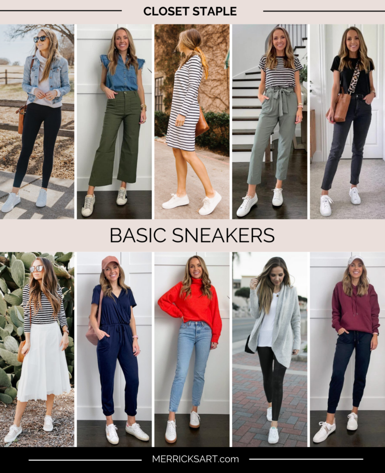 CLOSET STAPLES: Basic Sneakers + A Ton of Sneaker Outfits - Merrick's Art